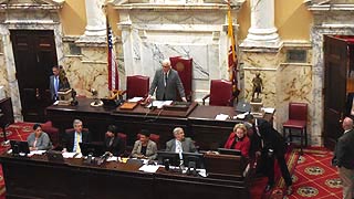 [photo, Senate Chamber, State House, Annapolis, Maryland]