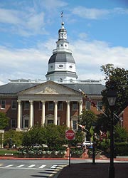 [photo, State House (from Bladen St.), Annapolis, Maryland]