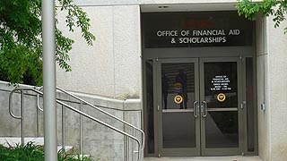 [photo, Office of Financial Aid & Scholarships, University of Maryland Baltimore County, Catonsville, Maryland]