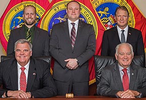 [photo, Commissioners of St. Mary's County, Leonardtown, Maryland]